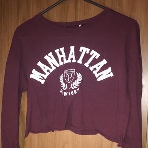 Manhattan New York Crop Top